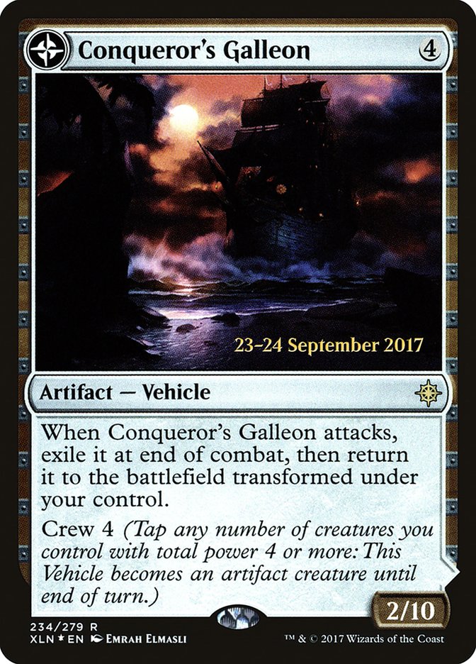 Conqueror's Galleon // Conqueror's Foothold  (Prerelease) [Ixalan Prerelease Promos] | Webway Games