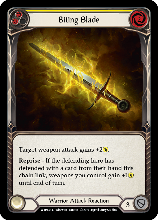 Biting Blade (Yellow) [WTR136-C] Alpha Print Normal | Webway Games