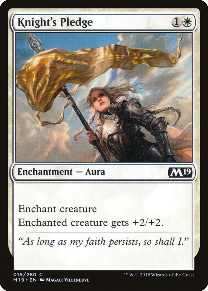 Knight's Pledge [Core Set 2019] | Webway Games