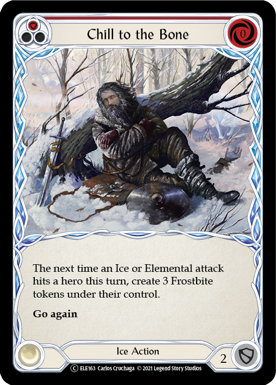 Chill to the Bone (Red) [U-ELE163] Unlimited Rainbow Foil | Webway Games