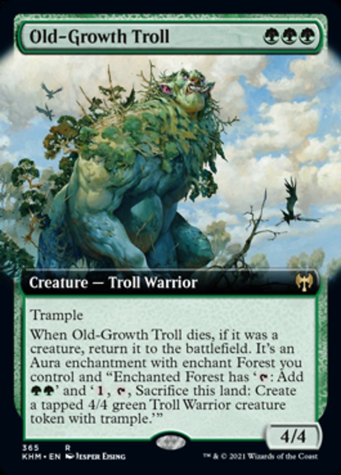 Old-Growth Troll (Extended Art) [Kaldheim] | Webway Games