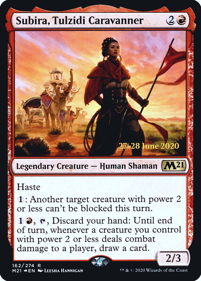 Subira, Tulzidi Caravanner  [Core Set 2021 Prerelease Promos] | Webway Games