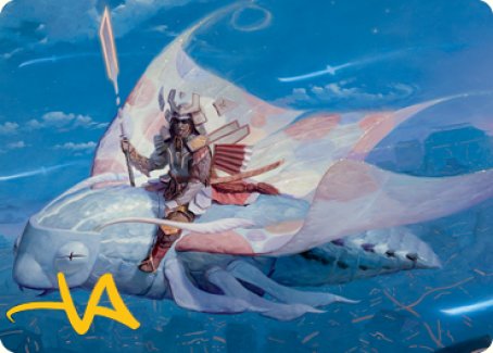 Sky-Blessed Samurai Art Card (Gold-Stamped Signature) [Kamigawa: Neon Dynasty Art Series] | Webway Games