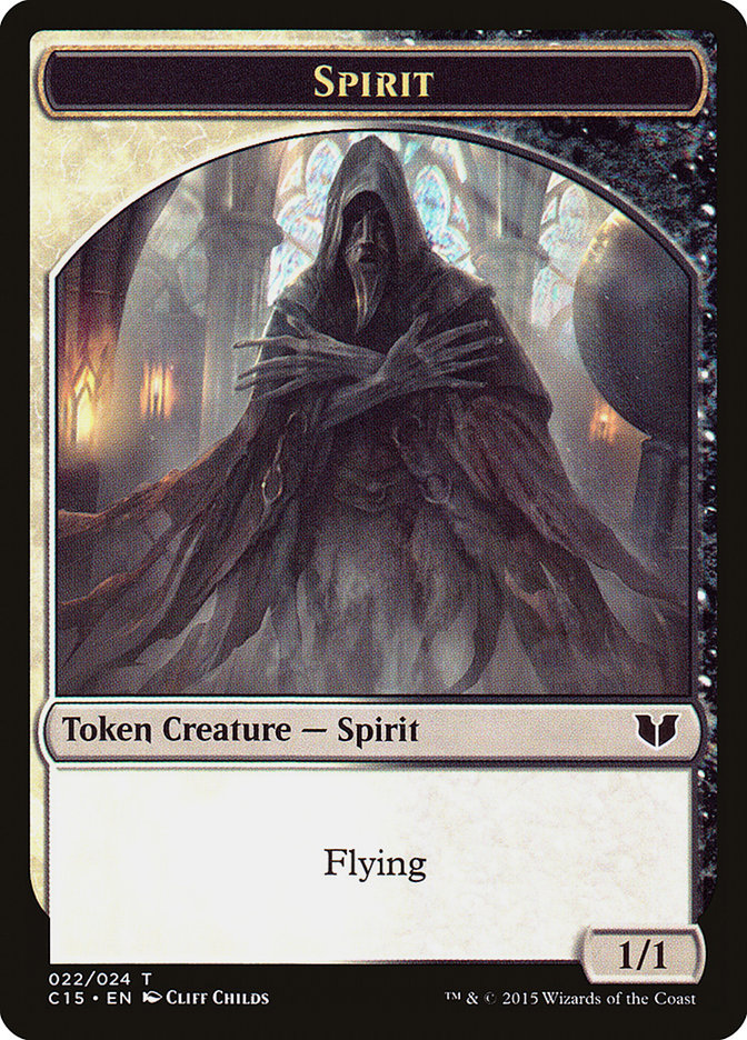 Spirit (022) // Angel Double-Sided Token [Commander 2015 Tokens] | Webway Games
