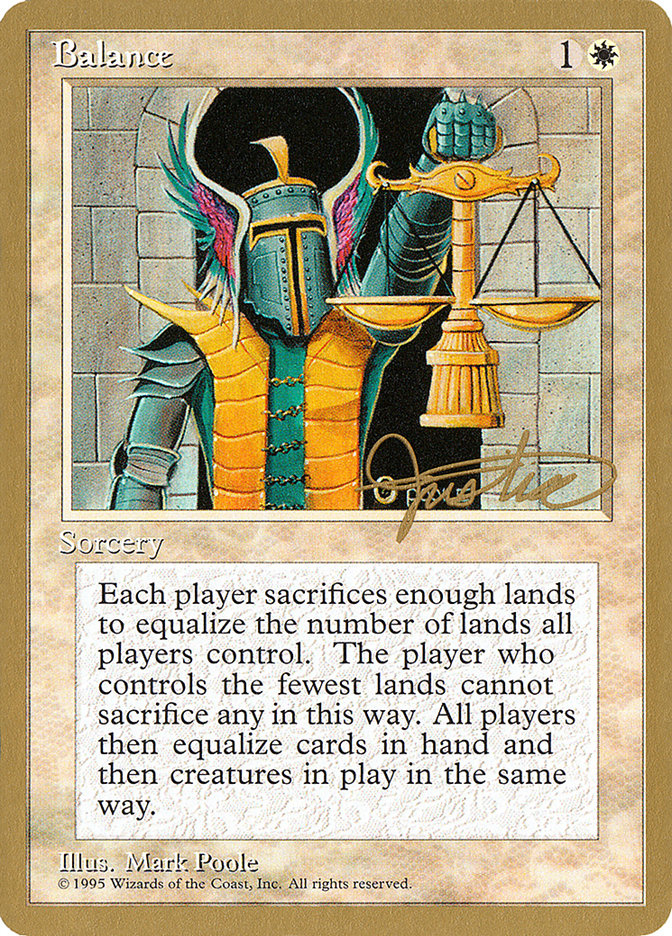 Balance (Mark Justice) [Pro Tour Collector Set] | Webway Games