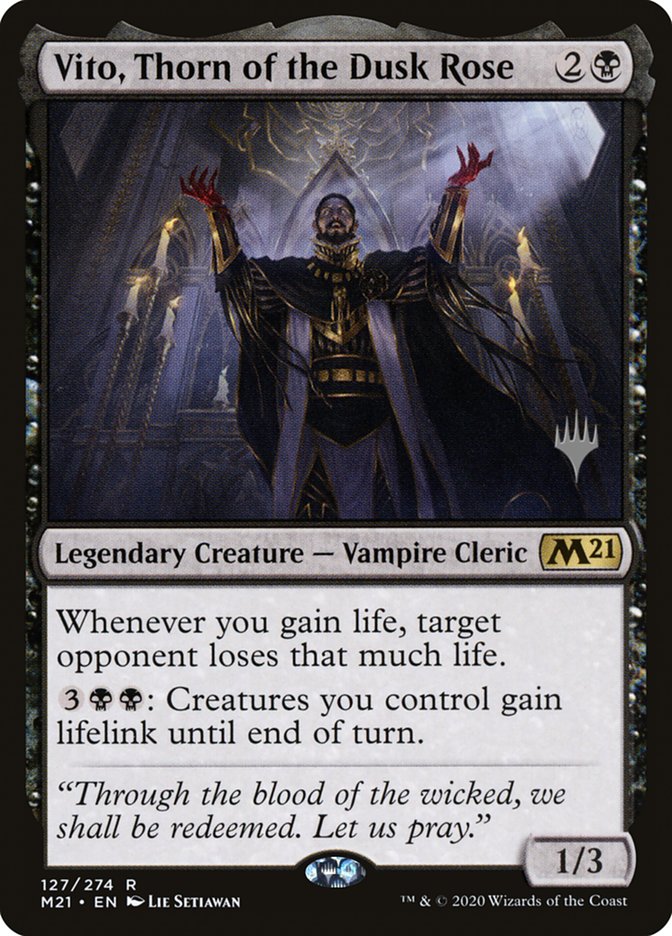 Vito, Thorn of the Dusk Rose (Promo Pack) [Core Set 2021 Promos] | Webway Games