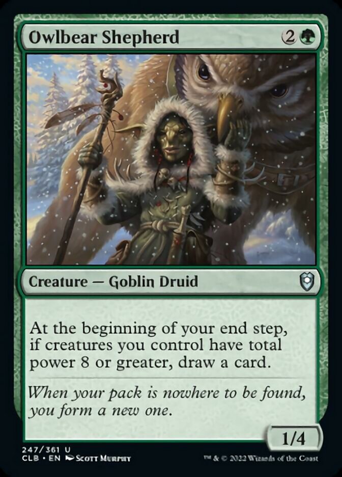 Owlbear Shepherd [Commander Legends: Battle for Baldur's Gate] | Webway Games