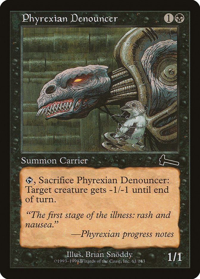 Phyrexian Denouncer [Urza's Legacy] | Webway Games