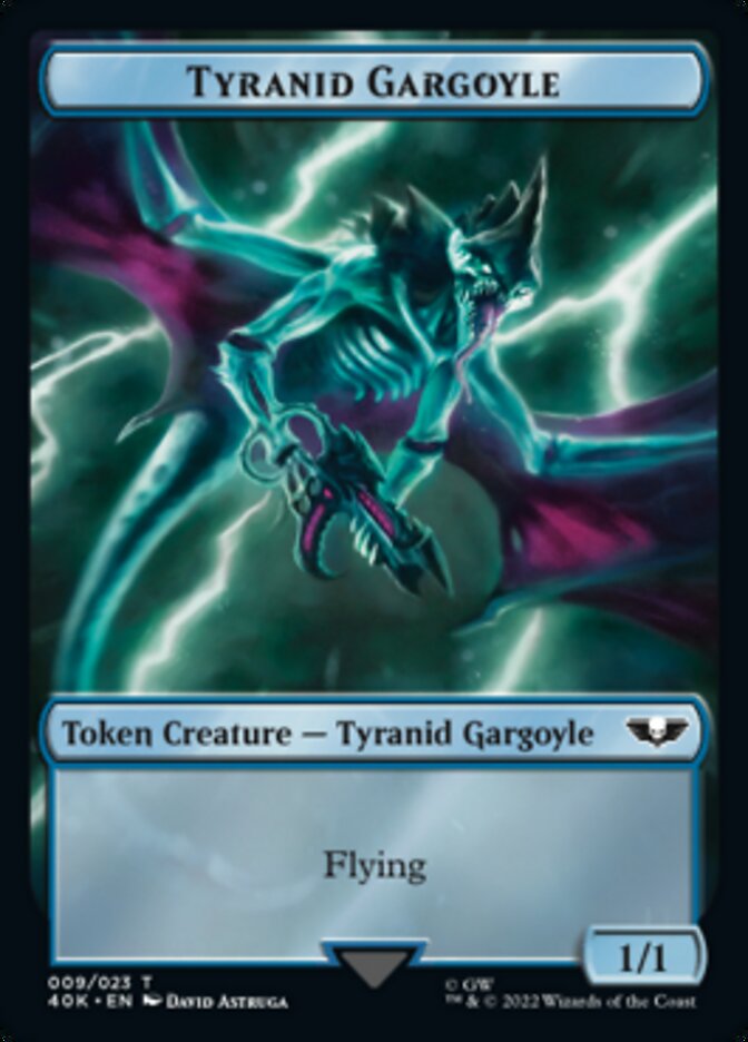 Tyranid (017) // Tyranid Gargoyle Double-sided Token (Surge Foil) [Universes Beyond: Warhammer 40,000 Tokens] | Webway Games