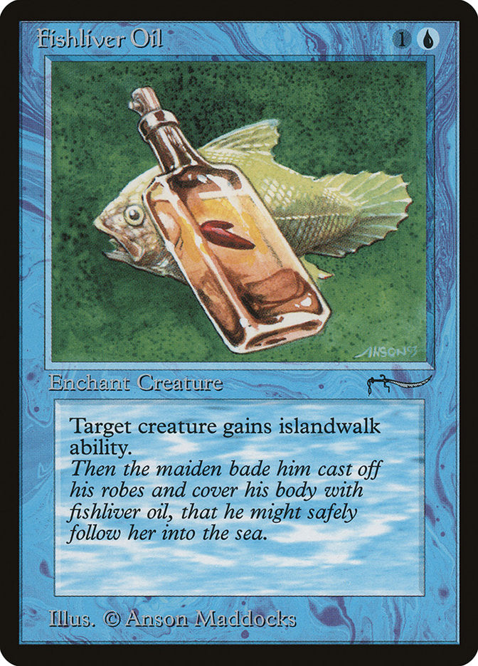 Fishliver Oil (Dark Mana Cost) [Arabian Nights] | Webway Games