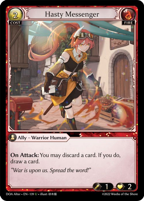 Hasty Messenger (139) [Dawn of Ashes: Alter Edition] | Webway Games