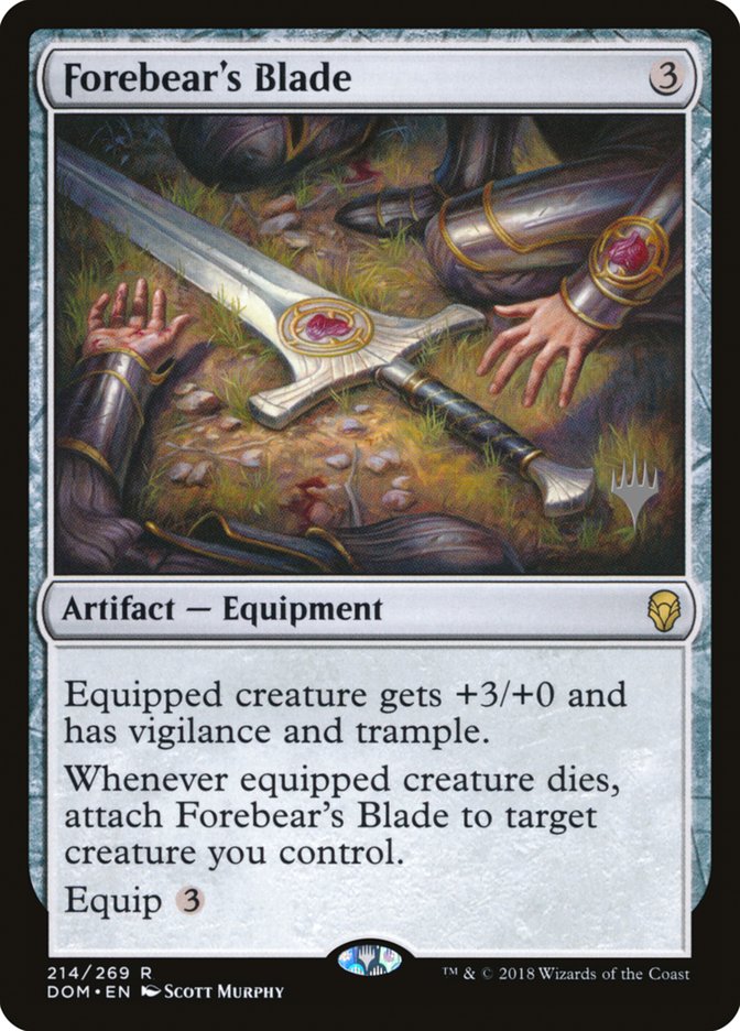 Forebear's Blade (Promo Pack) [Dominaria Promos] | Webway Games