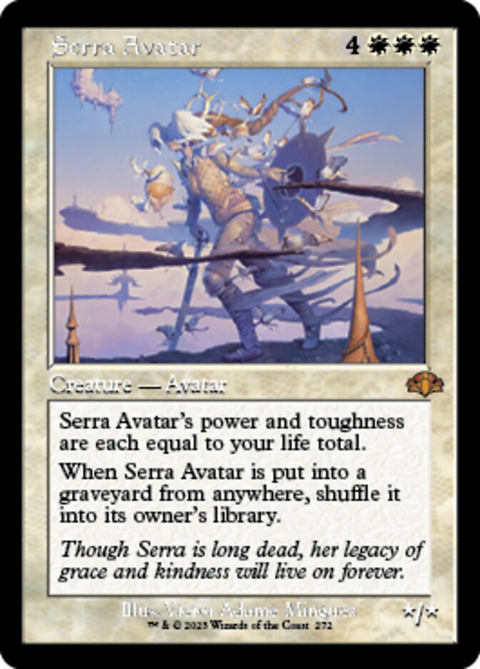 Serra Avatar (Retro) [Dominaria Remastered] | Webway Games
