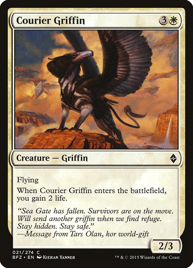 Courier Griffin [Battle for Zendikar] | Webway Games