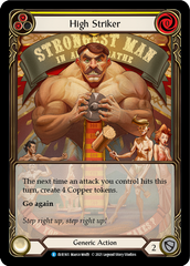 High Striker (Yellow) [EVR165] (Everfest)  1st Edition Extended Art Rainbow Foil | Webway Games