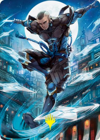 Kaito Shizuki 1 Art Card (Gold-Stamped Signature) [Kamigawa: Neon Dynasty Art Series] | Webway Games