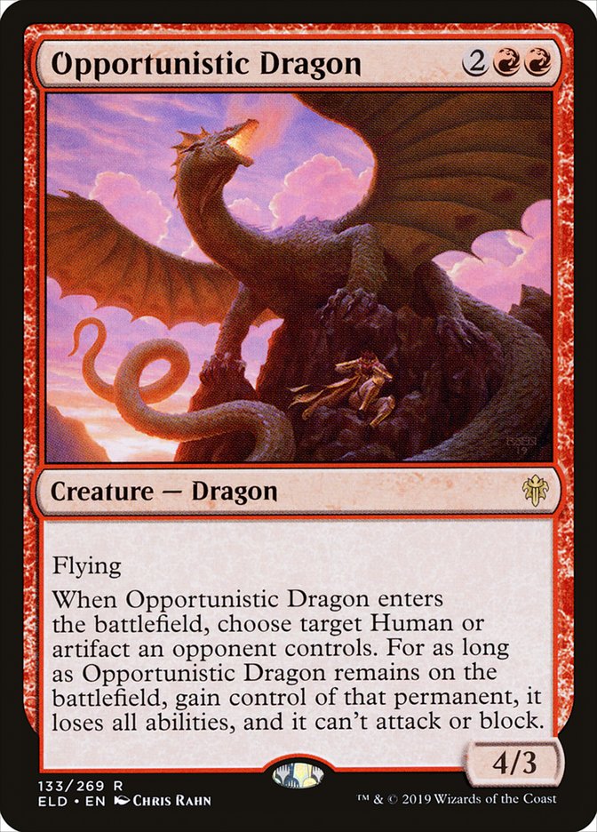 Opportunistic Dragon [Throne of Eldraine] | Webway Games