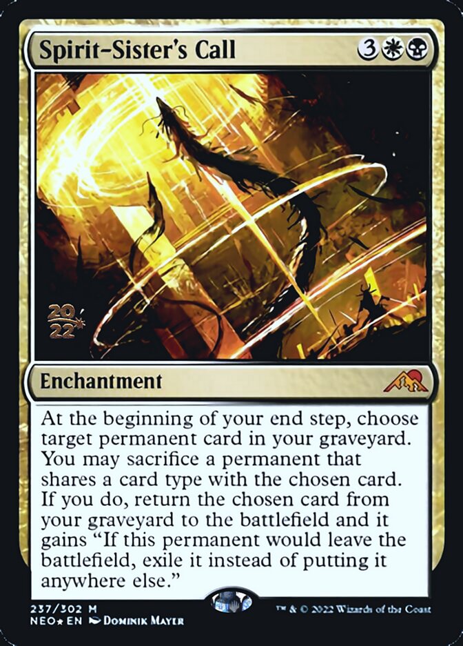 Spirit-Sister's Call [Kamigawa: Neon Dynasty Prerelease Promos] | Webway Games