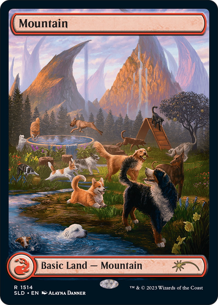 Mountain (1514) [Secret Lair Commander Deck: Raining Cats and Dogs] | Webway Games