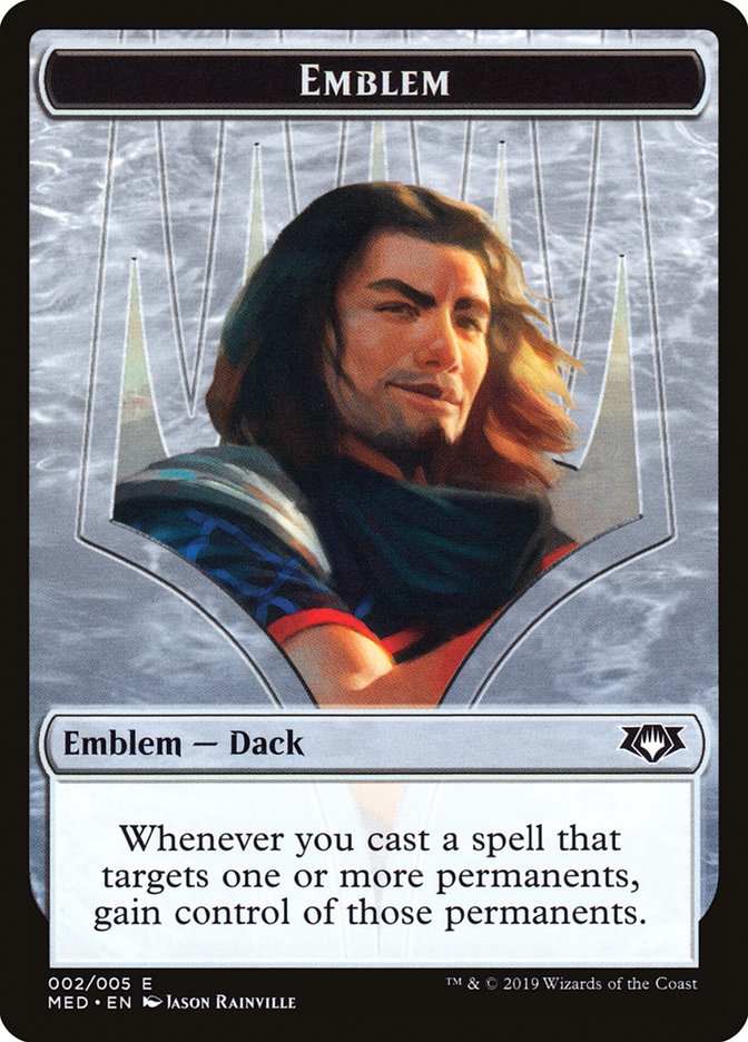 Emblem - Dack Fayden [Mythic Edition Tokens] | Webway Games