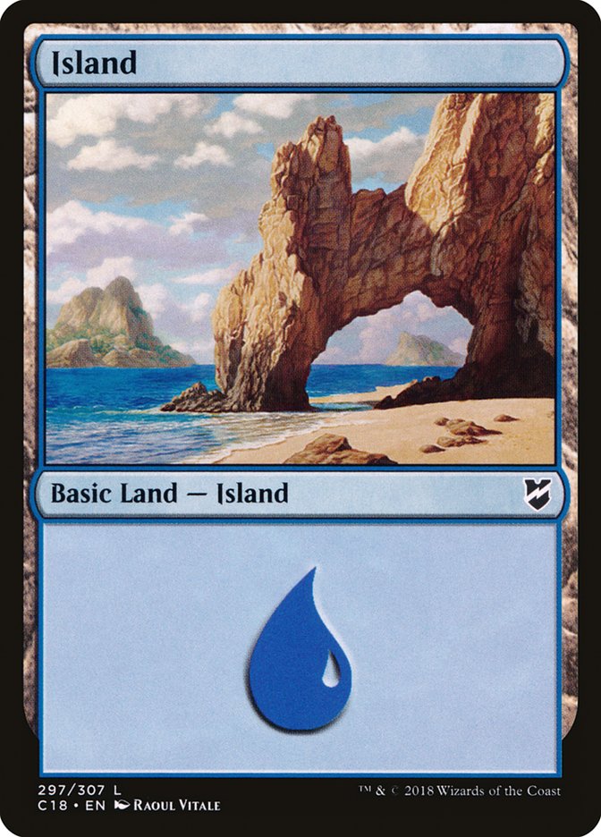 Island (#297) [Commander 2018] | Webway Games