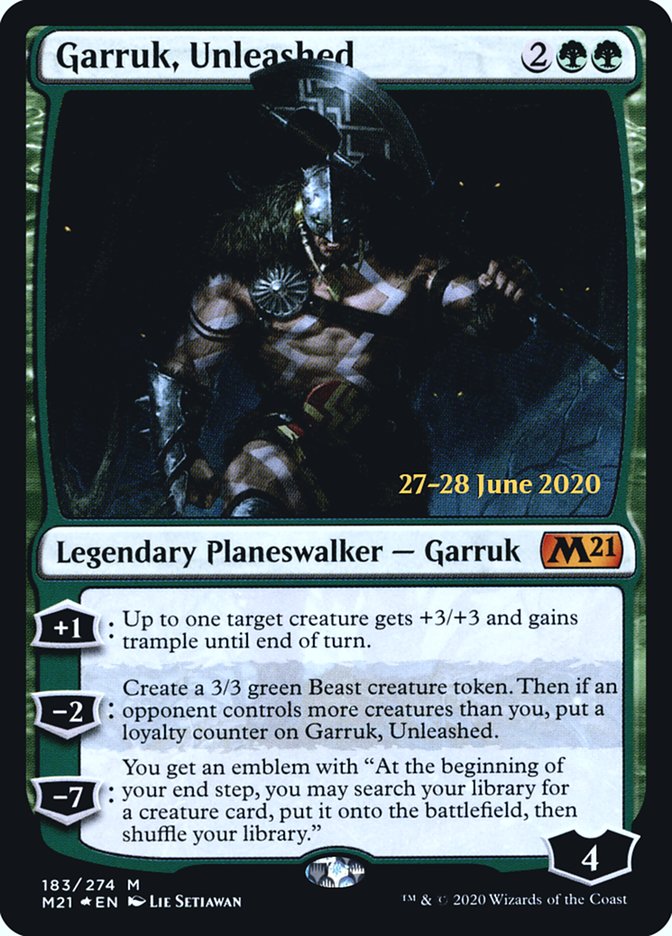 Garruk, Unleashed  [Core Set 2021 Prerelease Promos] | Webway Games