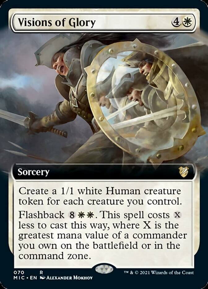 Visions of Glory (Extended) [Innistrad: Midnight Hunt Commander] | Webway Games