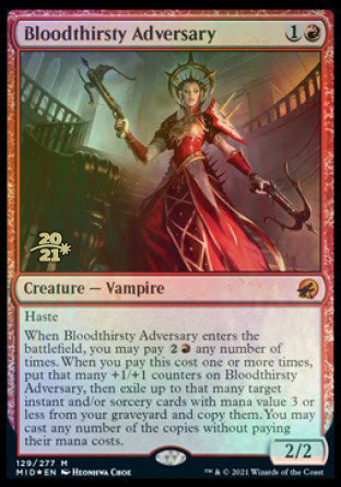 Bloodthirsty Adversary [Innistrad: Midnight Hunt Prerelease Promos] | Webway Games