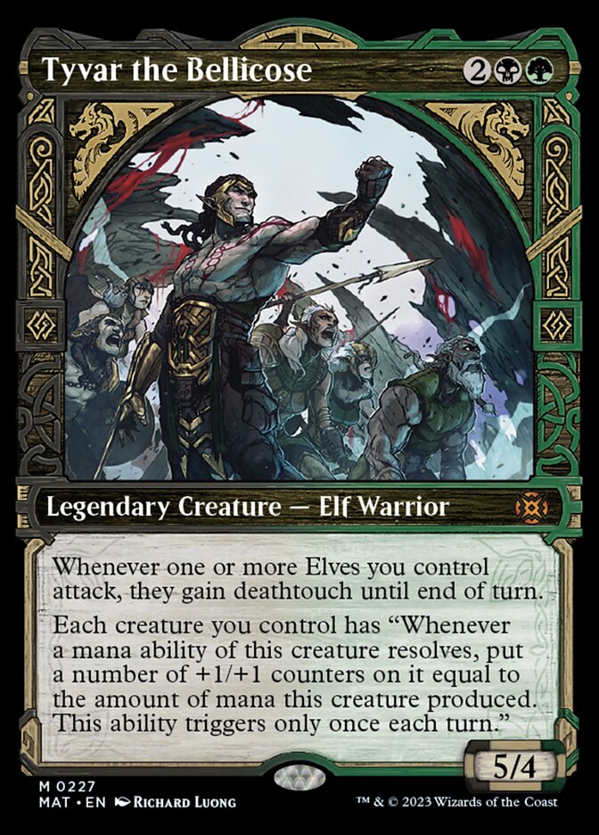Tyvar the Bellicose (Showcase Halo Foil) [March of the Machine: The Aftermath] | Webway Games