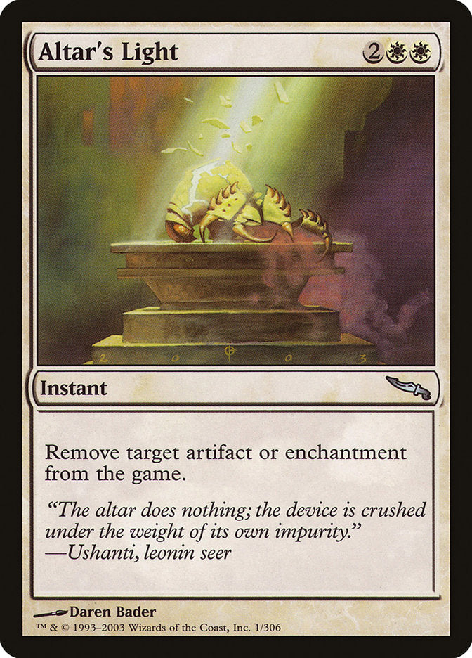 Altar's Light [Mirrodin] | Webway Games