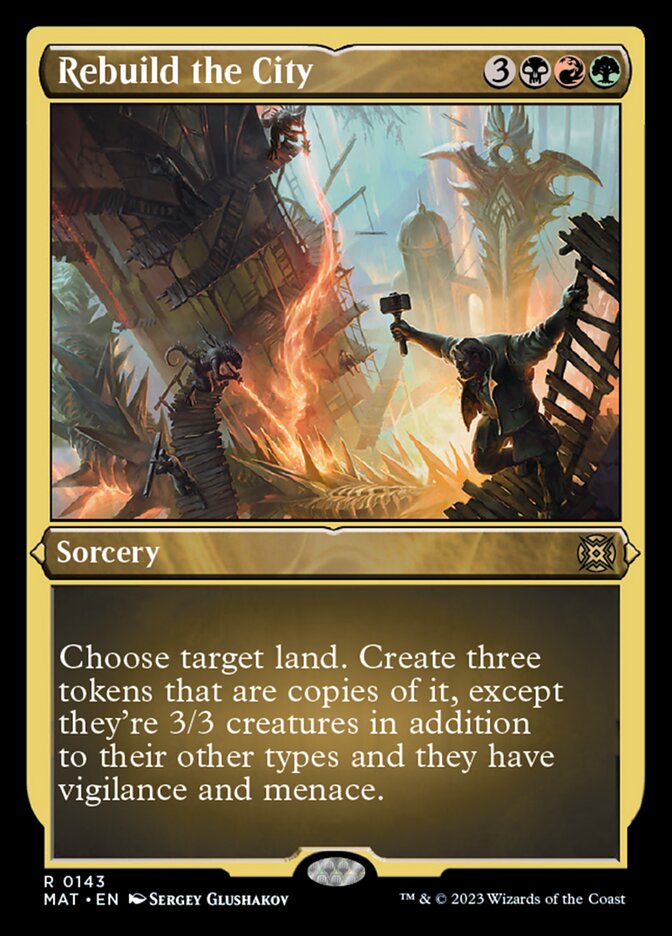 Rebuild the City (Foil Etched) [March of the Machine: The Aftermath] | Webway Games