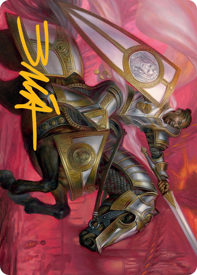Sigiled Sentinel Art Card (Gold-Stamped Signature) [March of the Machine Art Series] | Webway Games