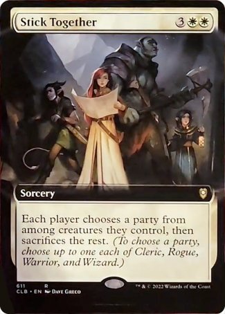 Stick Together (Extended Art) [Commander Legends: Battle for Baldur's Gate] | Webway Games