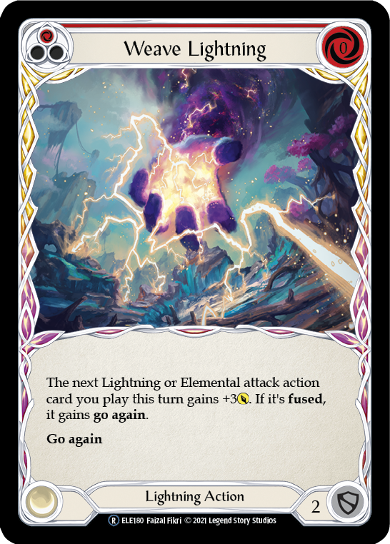 Weave Lightning (Red) [U-ELE180] Unlimited Normal | Webway Games