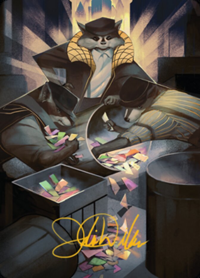 Masked Bandits Art Card (Gold-Stamped Signature) [Streets of New Capenna Art Series] | Webway Games