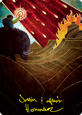 Stone Rain Art Card (Gold-Stamped Signature) [Strixhaven: School of Mages Art Series] | Webway Games