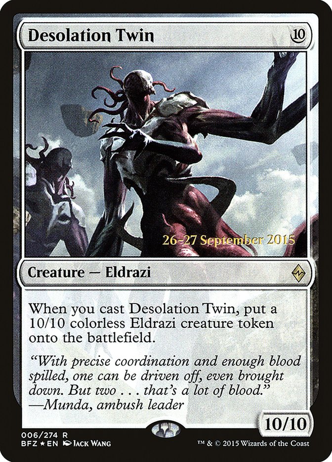 Desolation Twin  (Prerelease) [Battle for Zendikar Prerelease Promos] | Webway Games