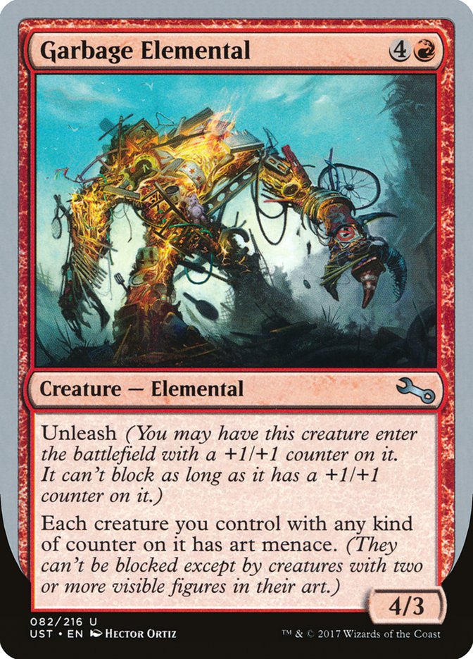 Garbage Elemental (4/3 Creature) [Unstable] | Webway Games