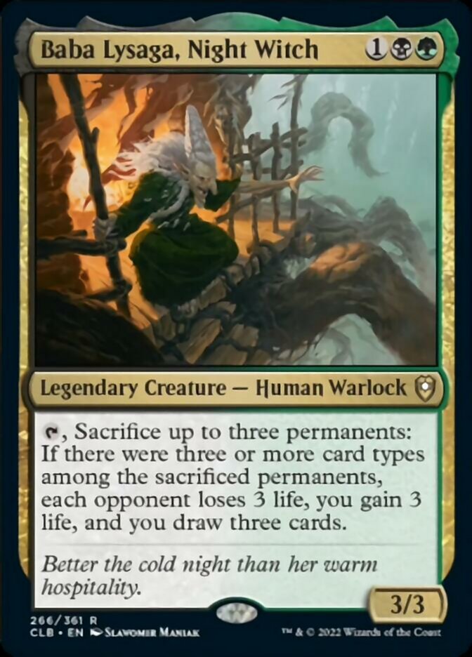 Baba Lysaga, Night Witch [Commander Legends: Battle for Baldur's Gate] | Webway Games
