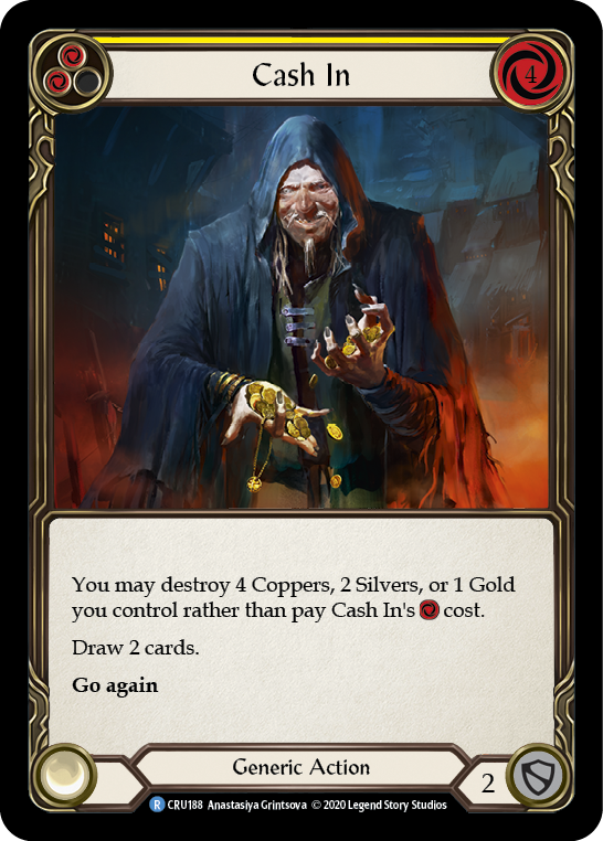 Cash In [CRU188] 1st Edition Rainbow Foil | Webway Games