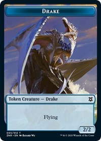 Drake // Goblin Construct Double-sided Token [Zendikar Rising Tokens] | Webway Games