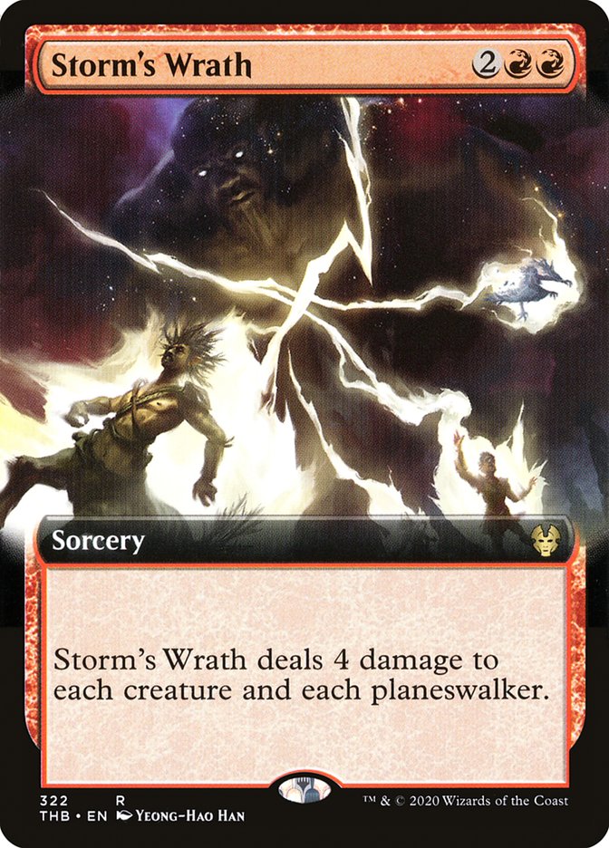 Storm's Wrath (Extended Art) [Theros Beyond Death] | Webway Games