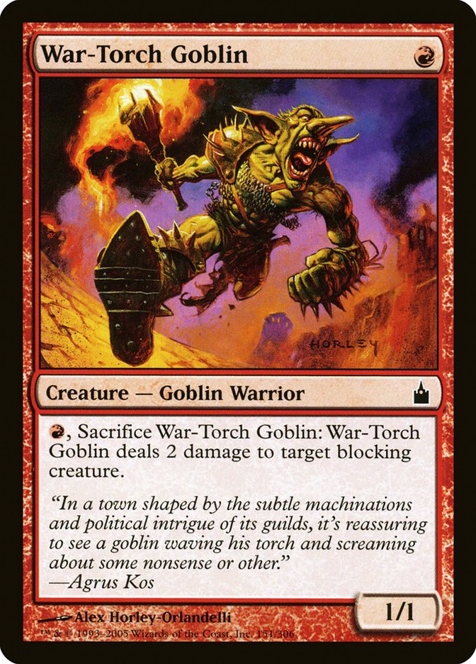 War-Torch Goblin [Ravnica: City of Guilds] | Webway Games