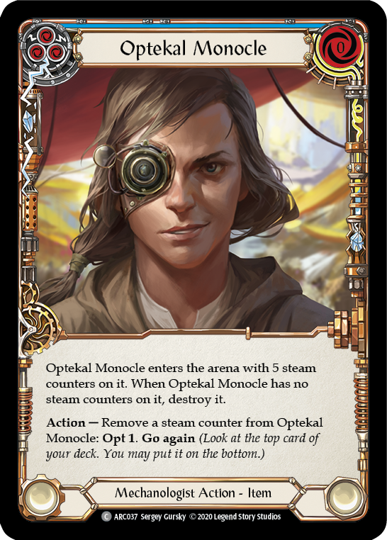 Optekal Monocle [ARC037] Unlimited Rainbow Foil | Webway Games