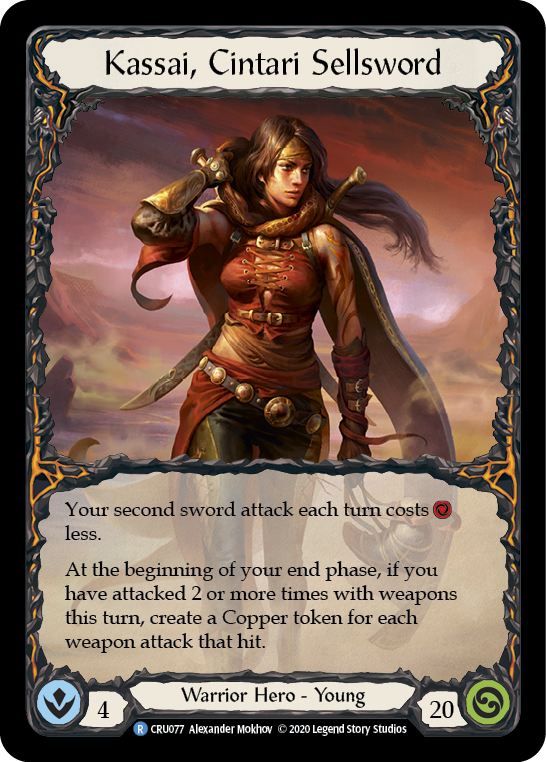 Kassai, Cintari Sellsword [CRU077] 1st Edition Rainbow Foil | Webway Games