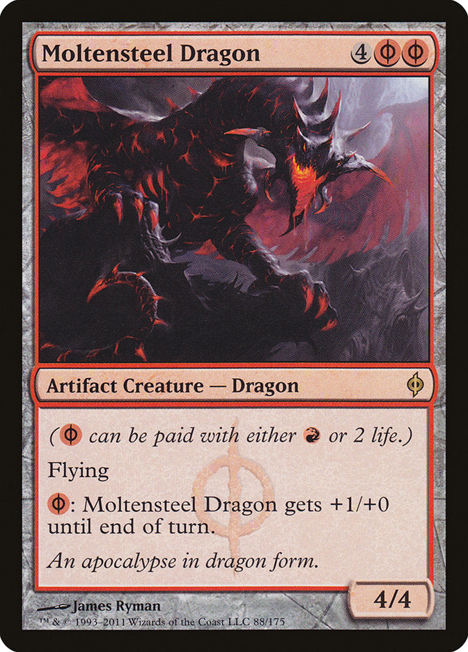 Moltensteel Dragon [New Phyrexia] | Webway Games
