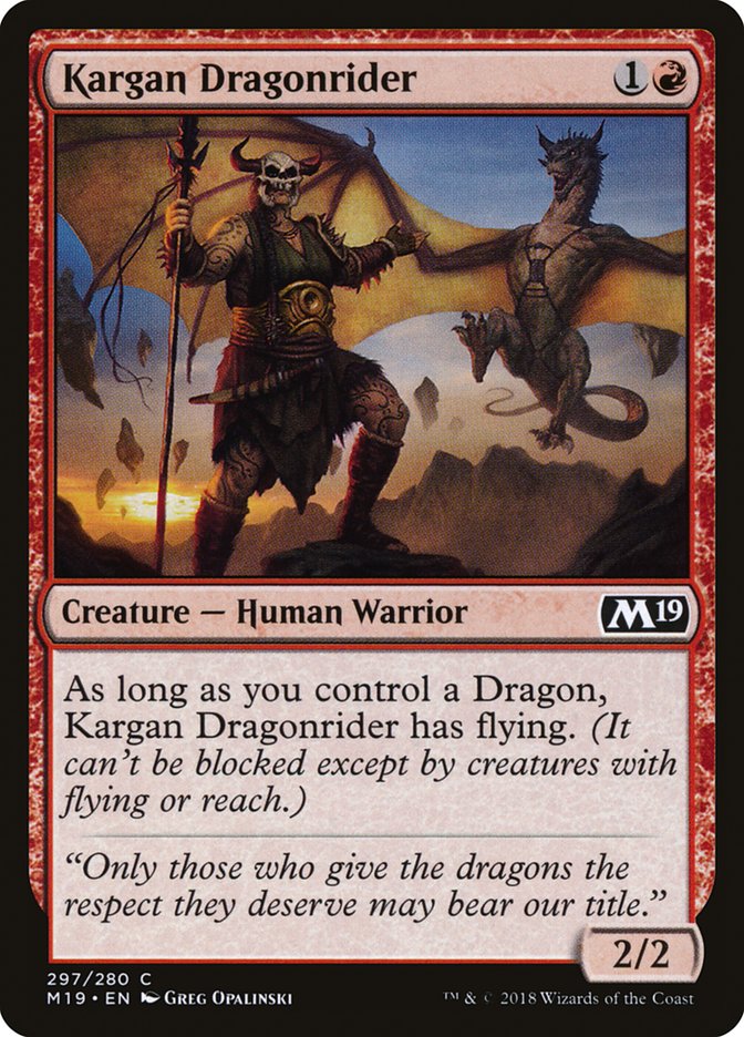 Kargan Dragonrider [Core Set 2019] | Webway Games