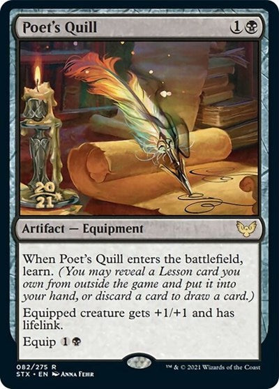 Poet's Quill [Strixhaven: School of Mages Prerelease Promos] | Webway Games