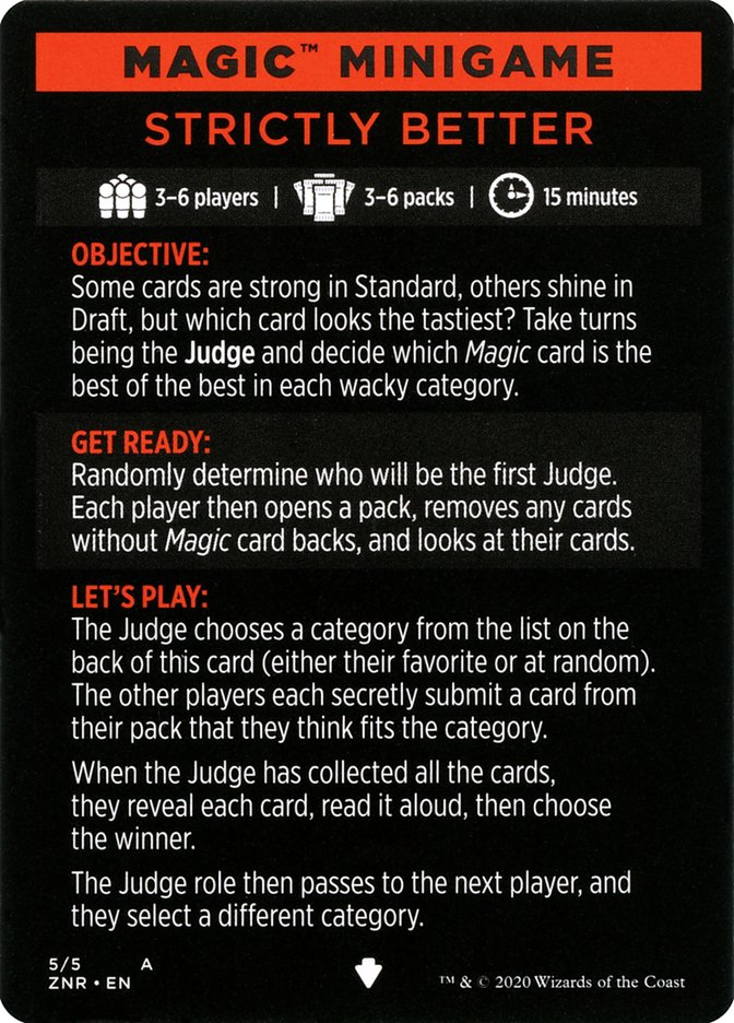 Strictly Better (Magic Minigame) [Zendikar Rising Minigame] | Webway Games