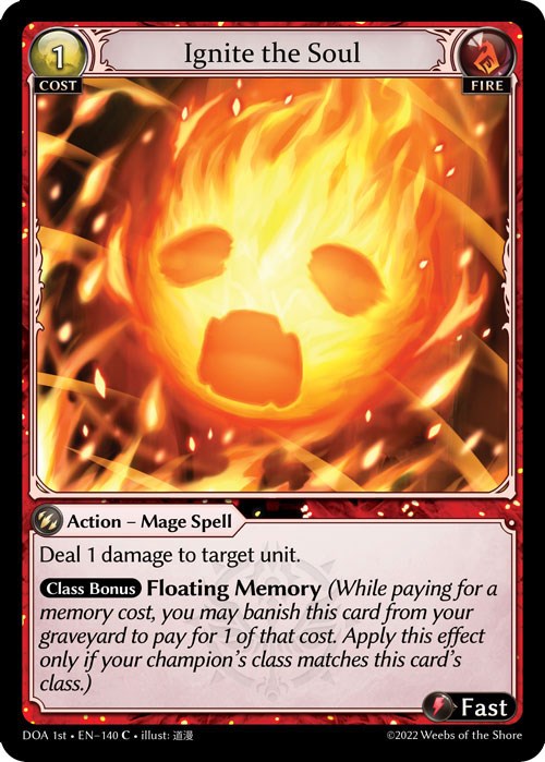 Ignite the Soul (140) [Dawn of Ashes: 1st Edition] | Webway Games